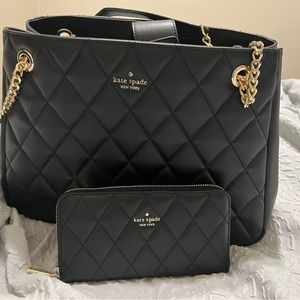 Kate Spade Carey Tote with Matching Wallet NWT